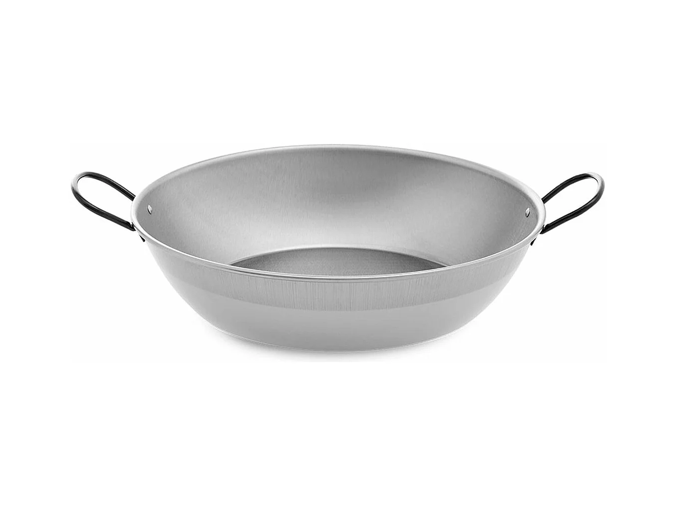 Sartén honda Vaello acero pulido especial arroces y calderetas inox Ø34 cm