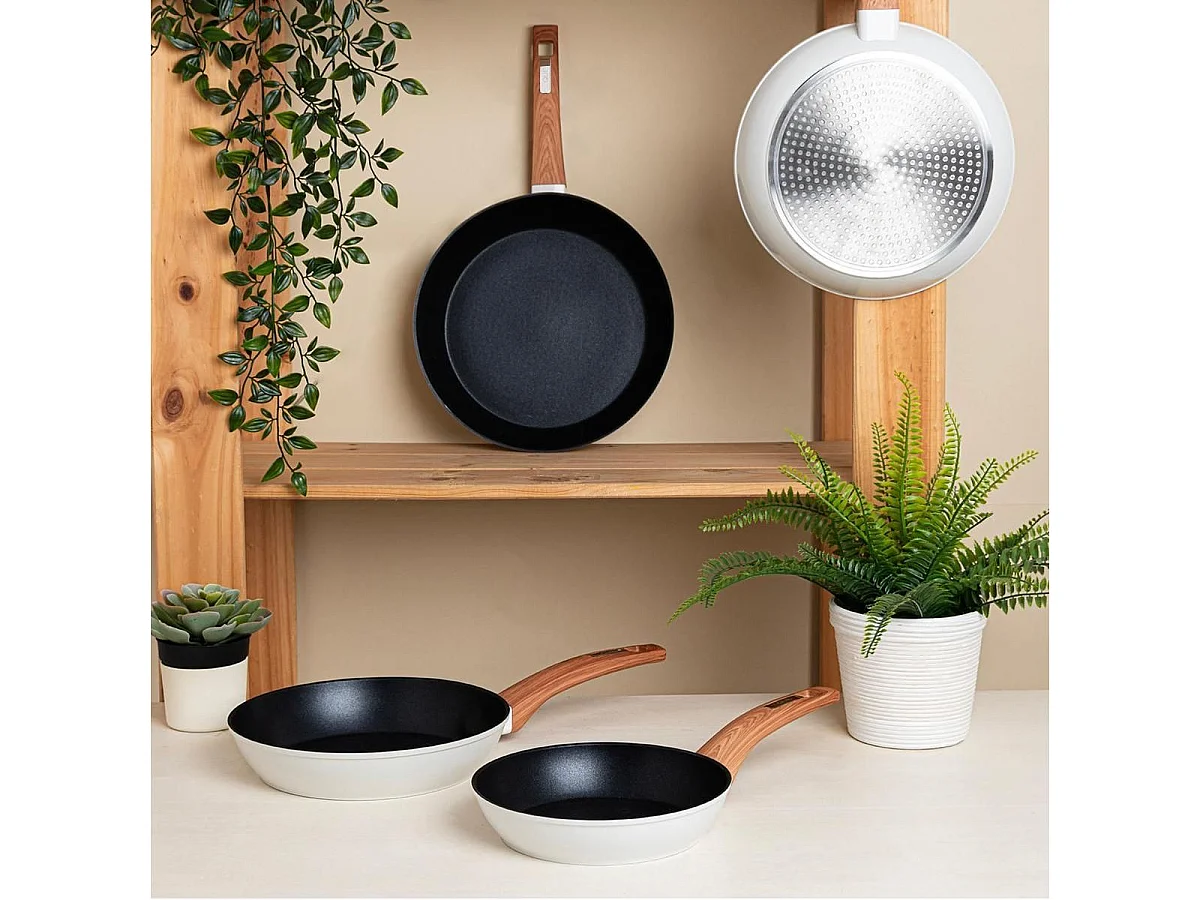 Sartén Cocco Quid aluminio forjado blanco/natural Ø20 cm