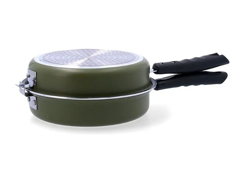 Sartén doble Naturalia Quid aluminio prensado verde Ø26 cm