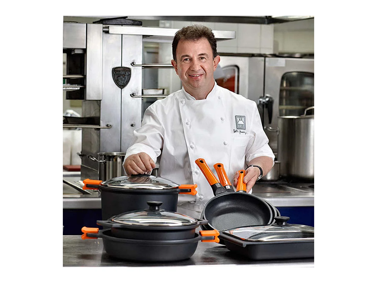 Sartén Efficient Orange Bra fondo Full Induction naranja/negro Ø20 cm