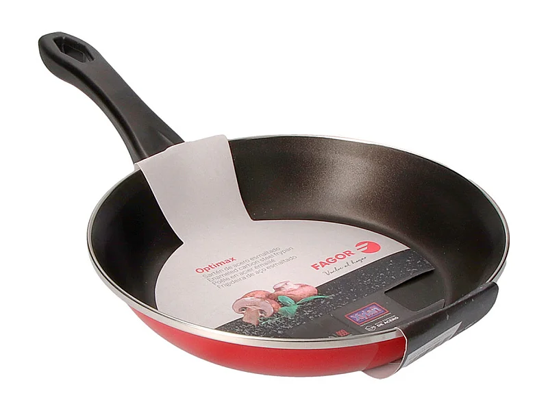 Sartén Optimax Fagor acero Aisi 430 rojo Ø24 cm