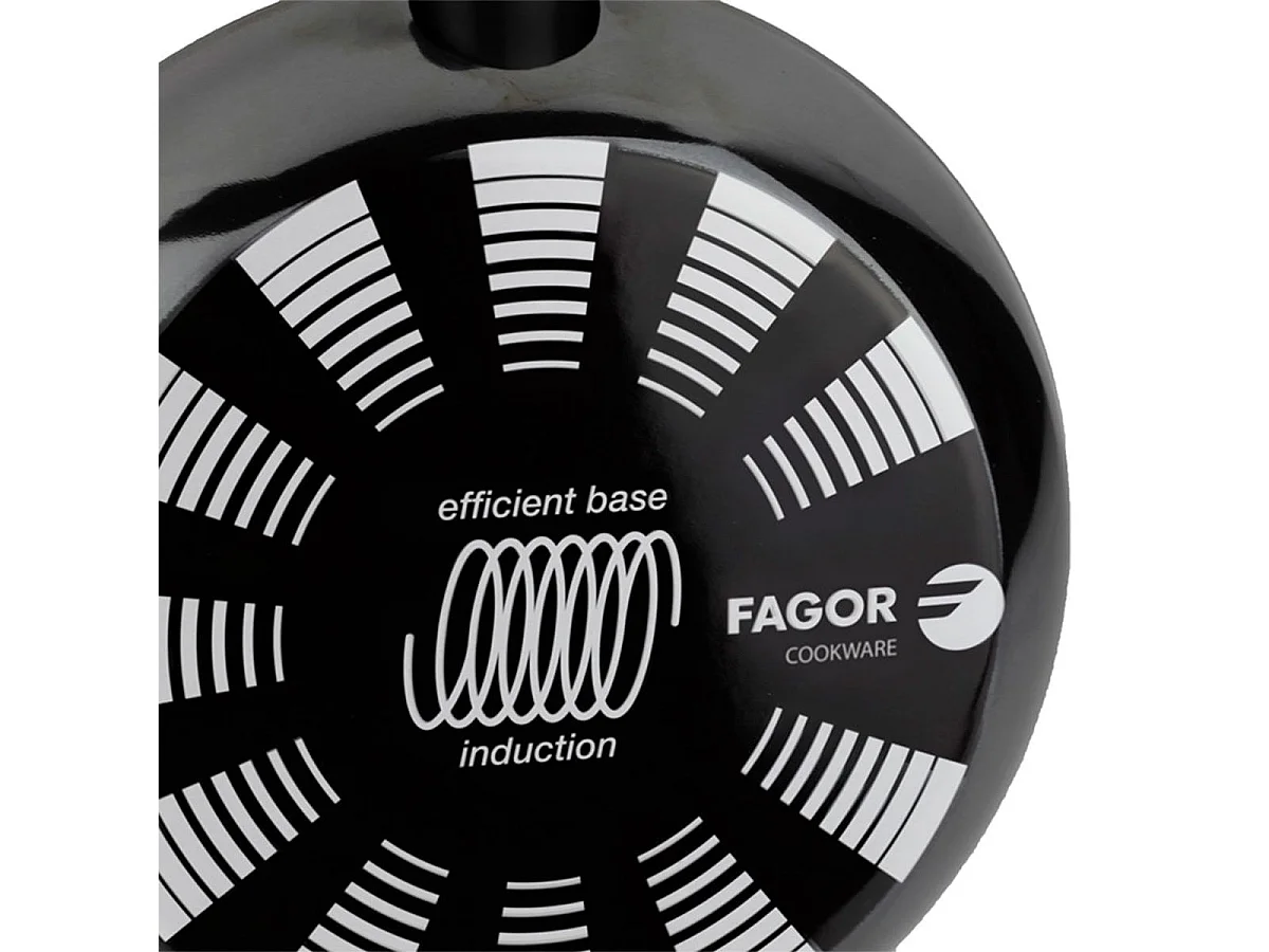 Sartén Indutherm Fagor acero Aisi 430 negro Ø26 cm