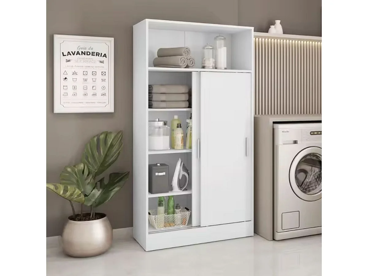 Armario Hogar 2 Puertas Correderas - 157X81X38 Blanco