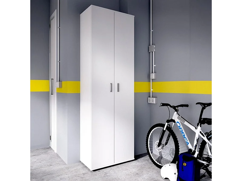 Armario auxiliar Fit 4 compartimentos blanco 190x61x35 cm