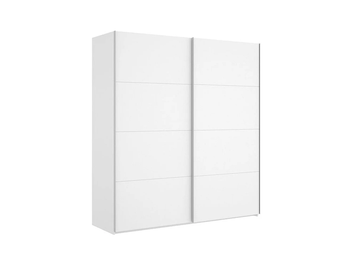 Armario Slide 2 puertas correderas blanco brillo 204x180x65 cm