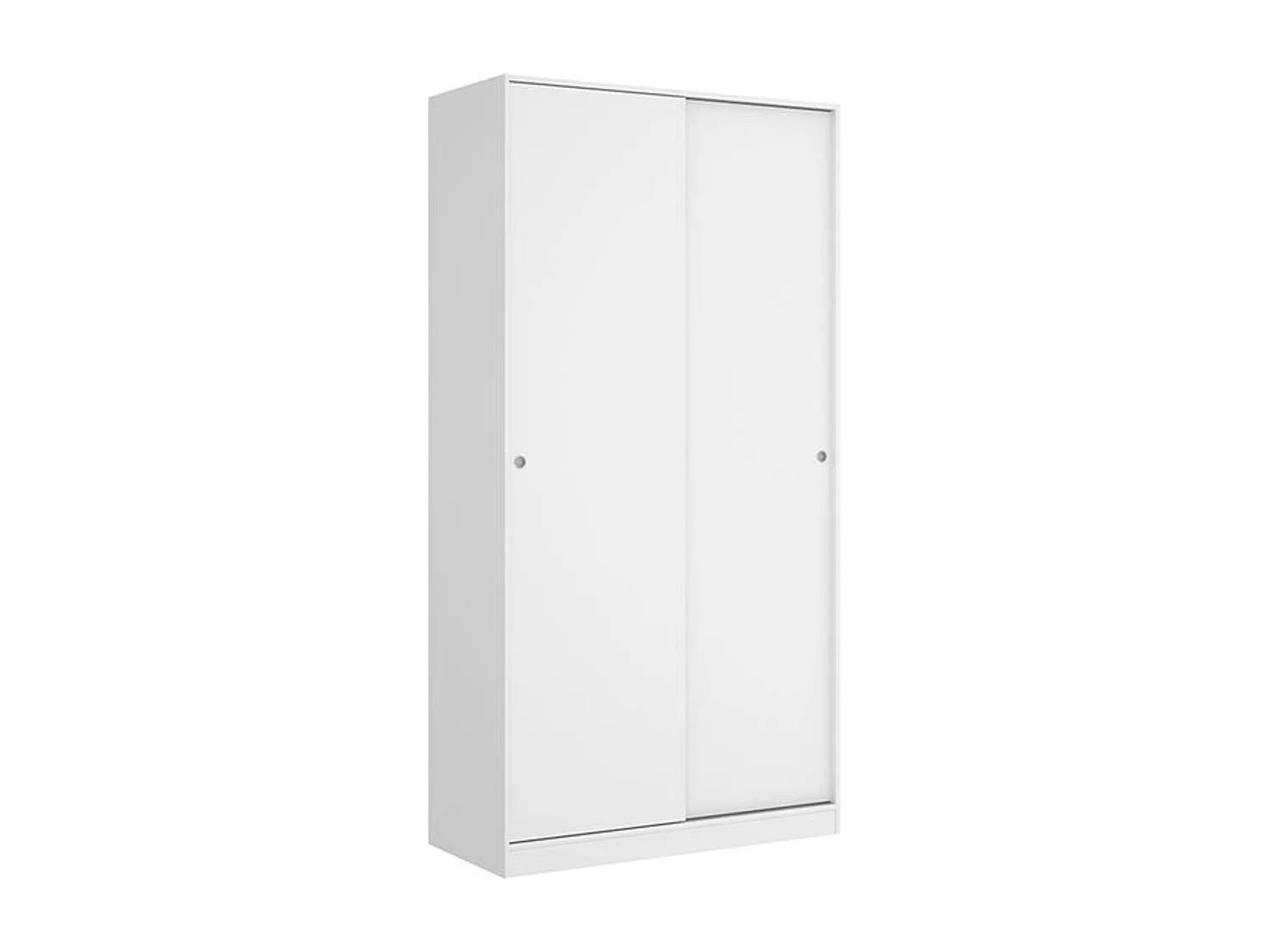 Armario Slide Plus 2 puertas correderas blanco 204x100x50 cm