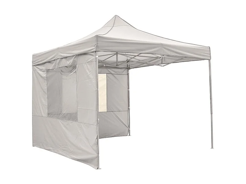Lona lateral con ventanas para carpa beige 200x298 cm