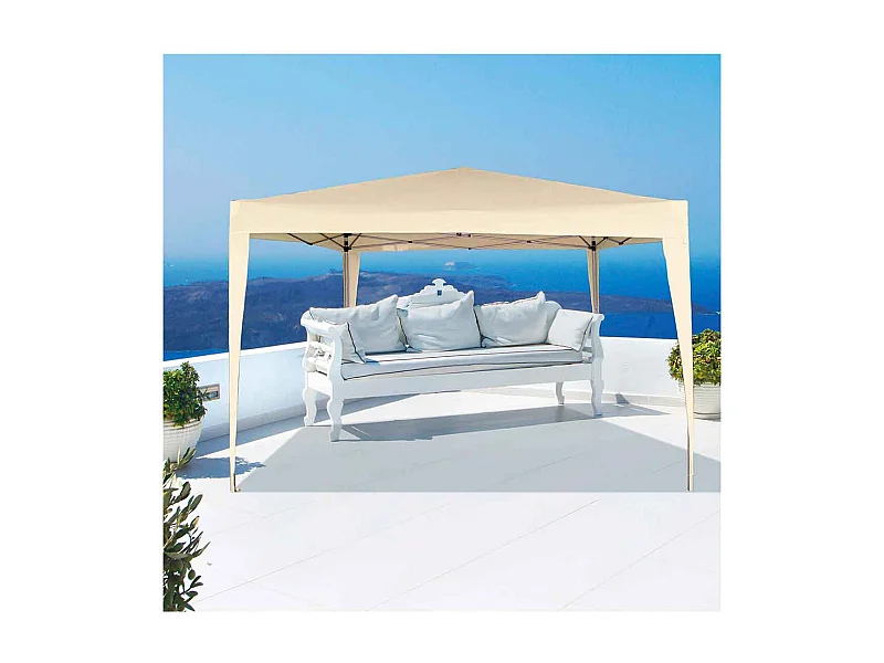 Cenador plegable Aktive crema 240x300x300 cm