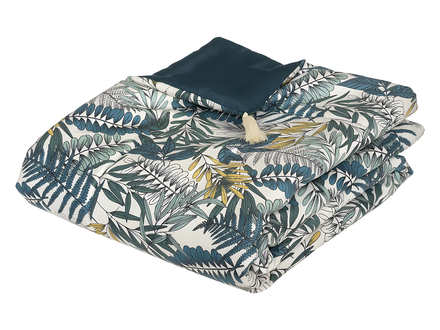 Edredon couverture en Velours Imprimé Tropik 80 x 180 cm