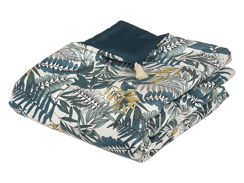 Edredon couverture en Velours Imprimé Tropik 80 x 180 cm