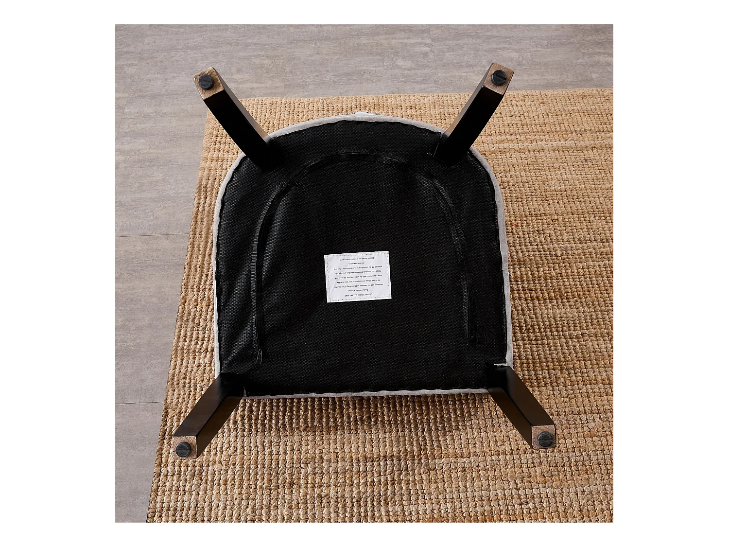 Lot de 6 chaises de salle à manger Windsor - Revêtement en velours et pieds robustes en bois massif - Idéales pour votre salle à manger et votre salon - Gris clair