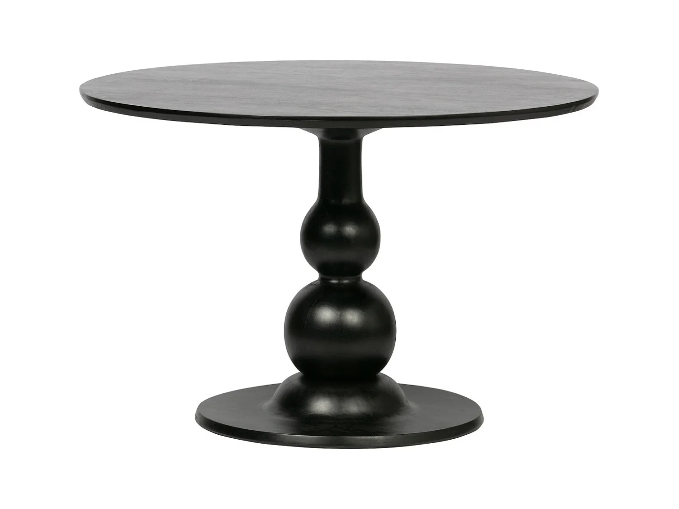 BAROC - Table de repas ronde en bois de manguier D120