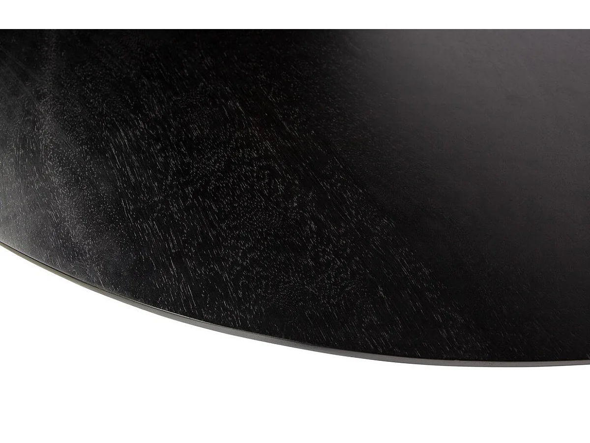 BAROC - Table de repas ronde en bois de manguier D120