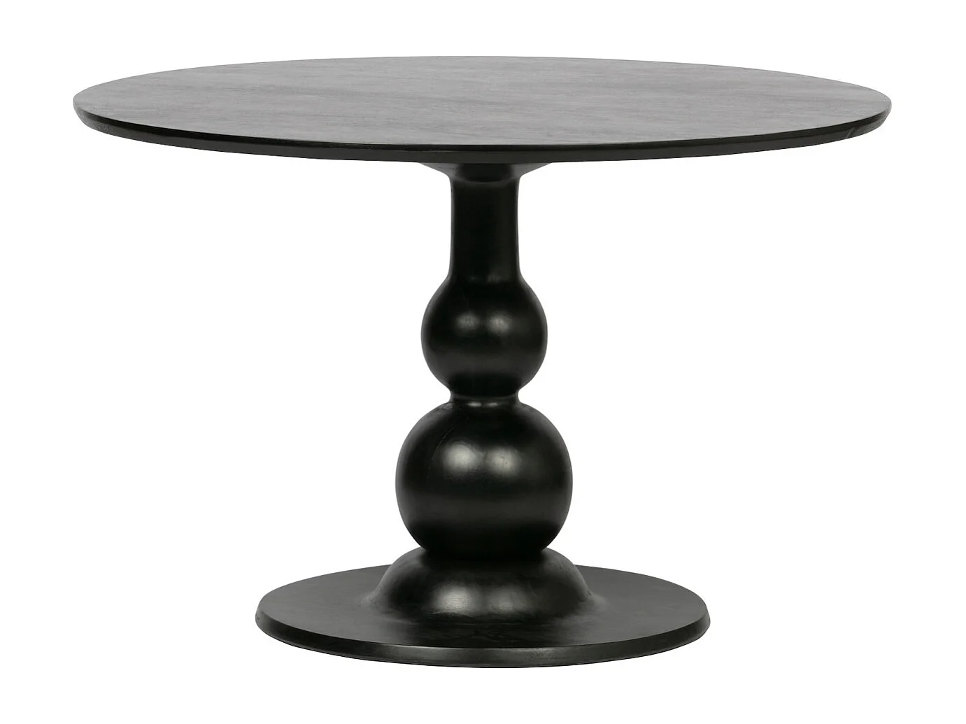 BAROC - Table de repas ronde en bois de manguier D120