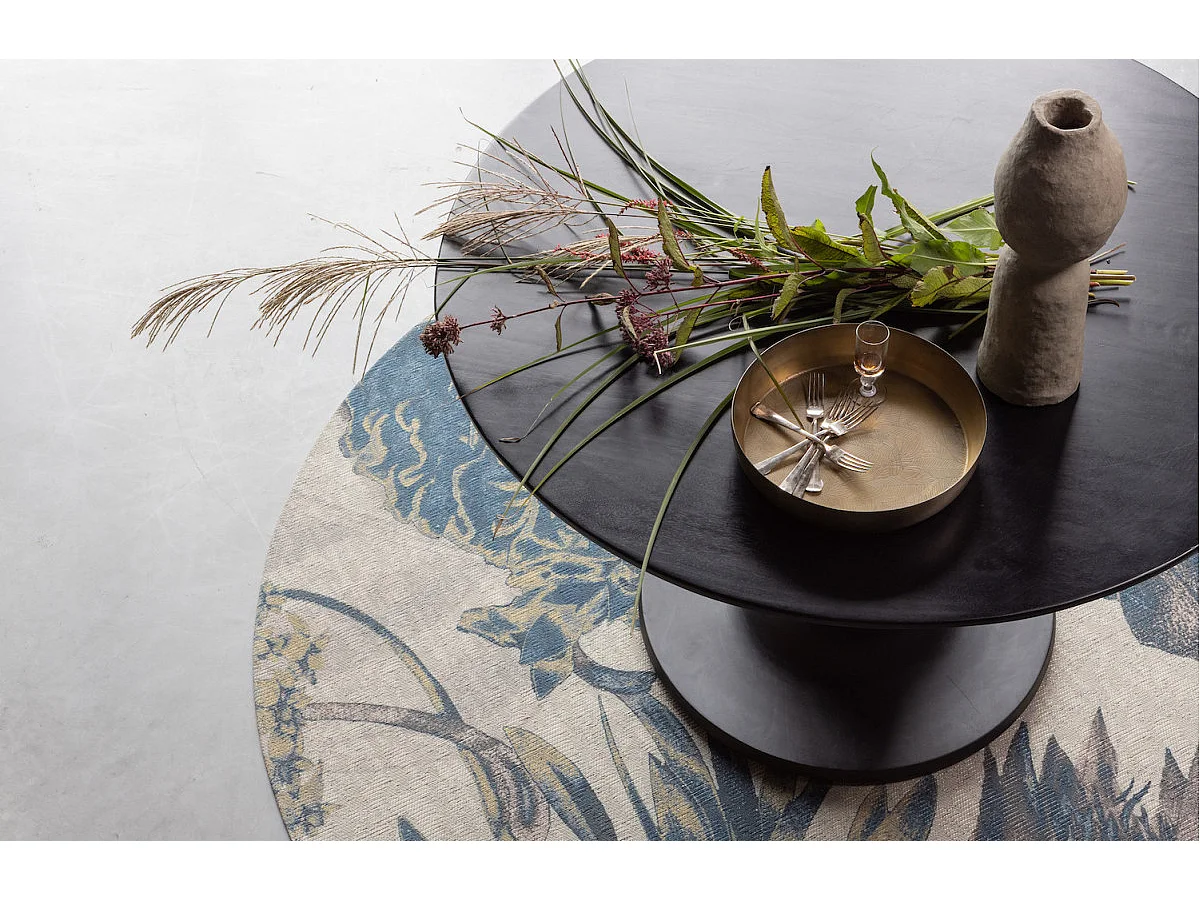 BAROC - Table de repas ronde en bois de manguier D120