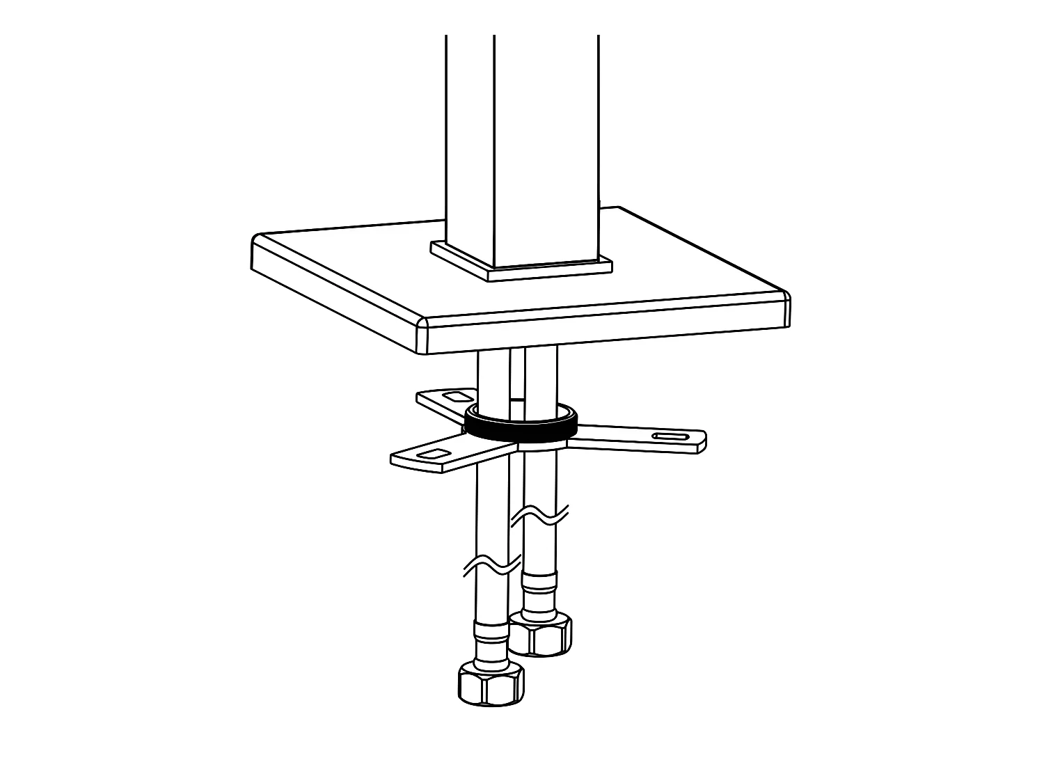 Robinet mitigeur baignoire sur pied MENTO