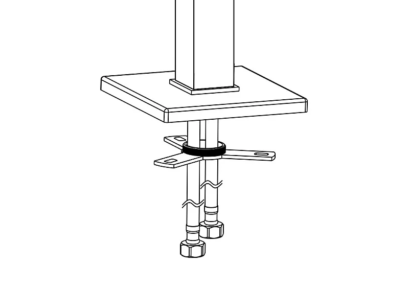 Robinet mitigeur baignoire cascade TANO sur pied