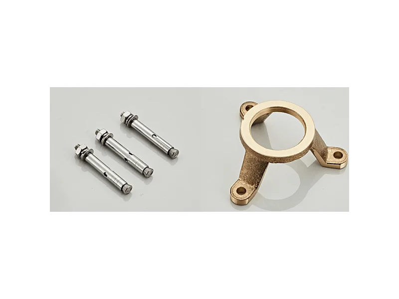 Robinet mitigeur baindouche sur pied DEBRIO or brossé