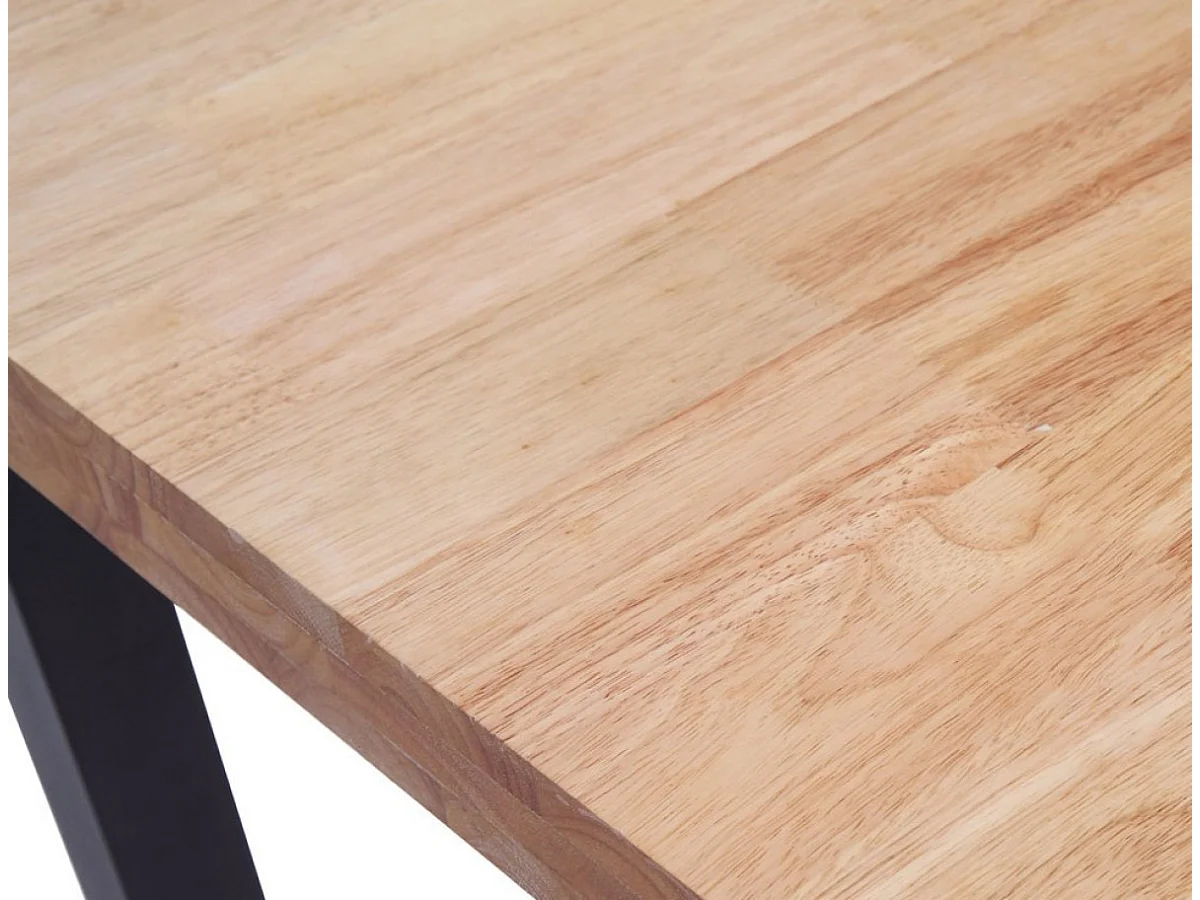 BODEGA - Table haute chêne naturel/acier