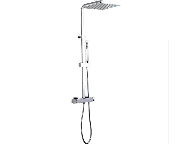 Colonne de douche thermostatique NILA 25 cm x 25 cm
