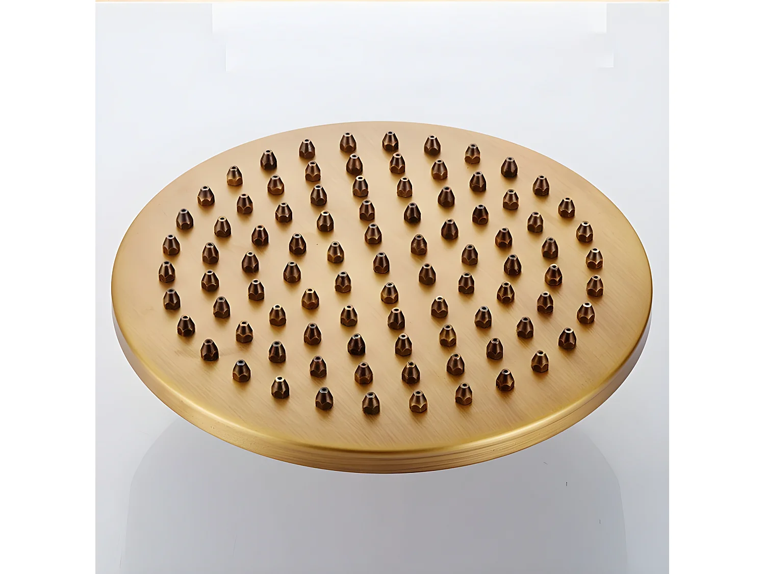 Conjunto de ducha empotrada monomando a pared FLORINA dorado envejecido  20 cm x 20 cm