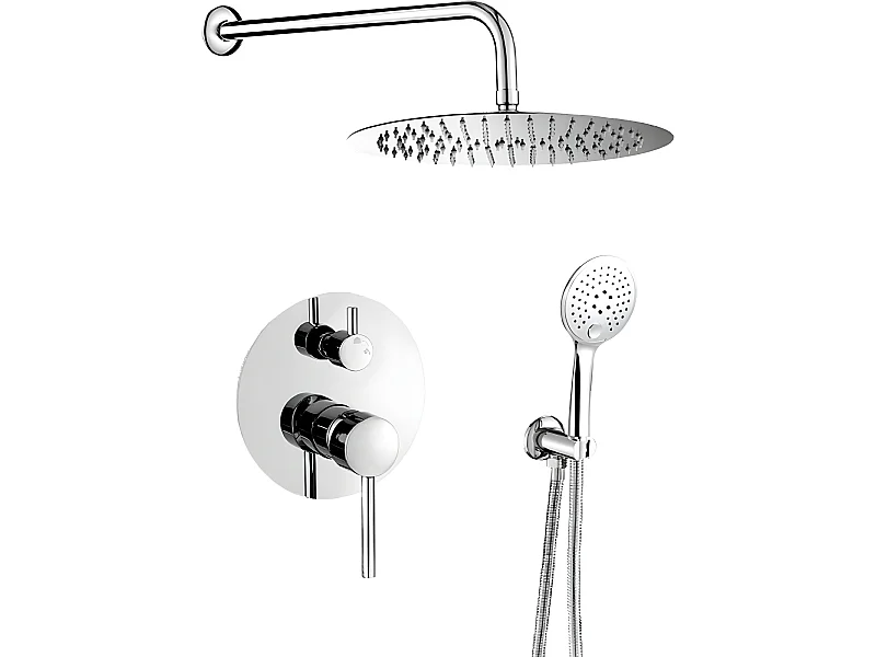 Kit de douche à encastrer LENA chromé