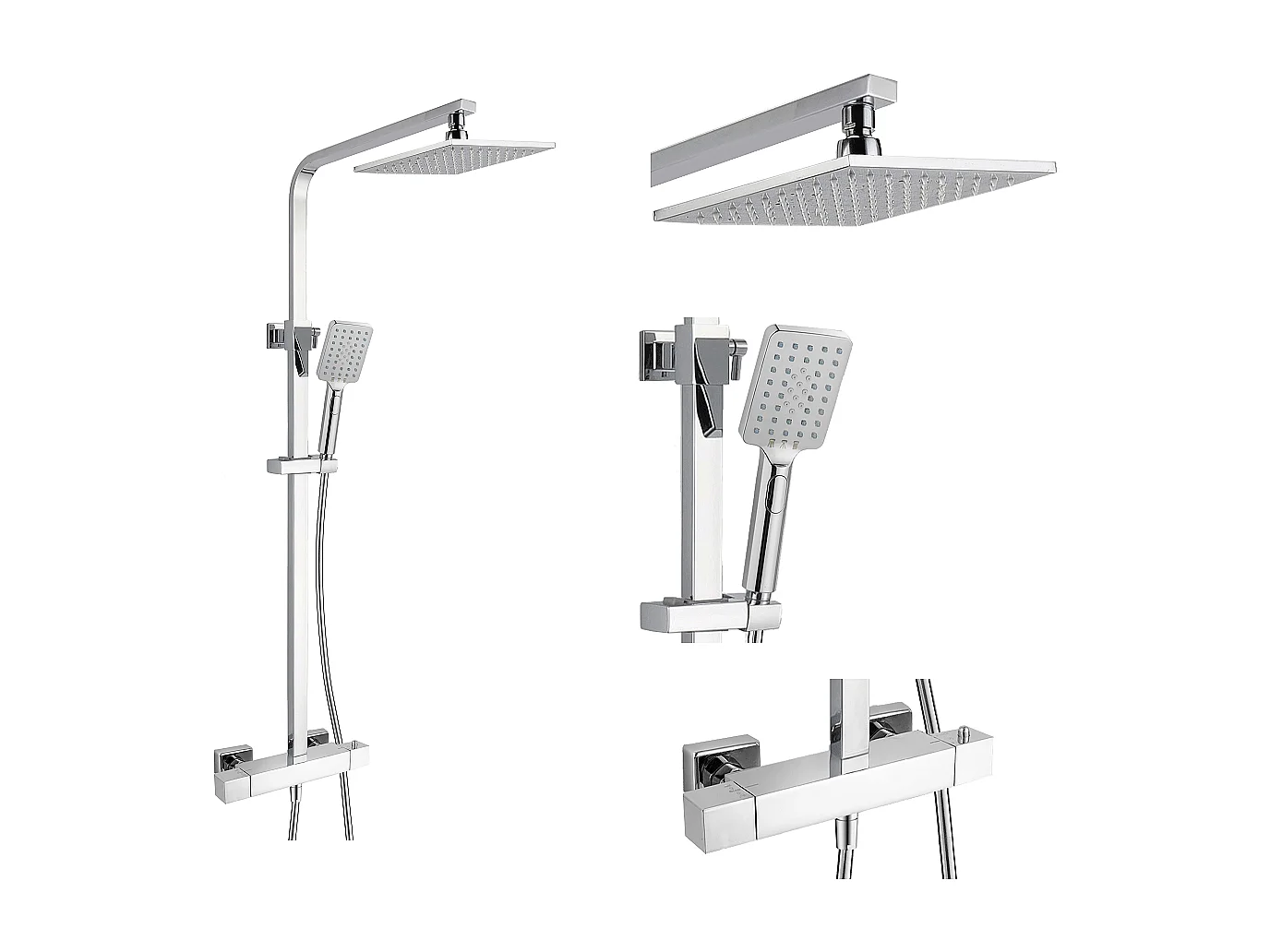 Colonne de douche thermostatique SENO avec technologie KeepCool®