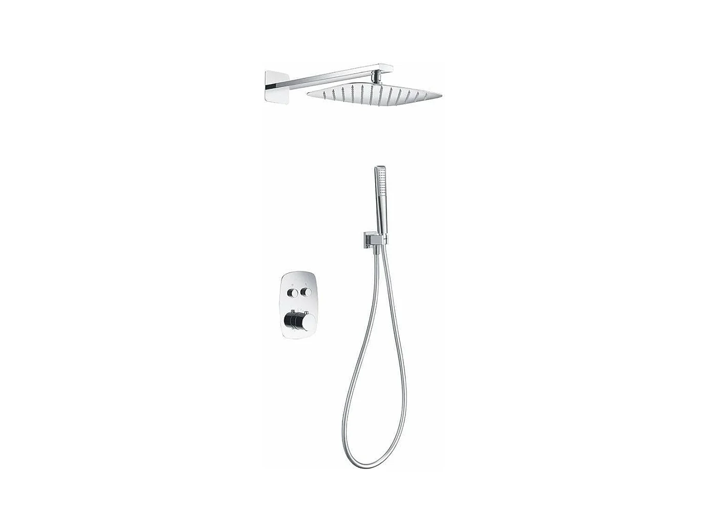 Kit de douche thermostatique encastré HIDRA chromé