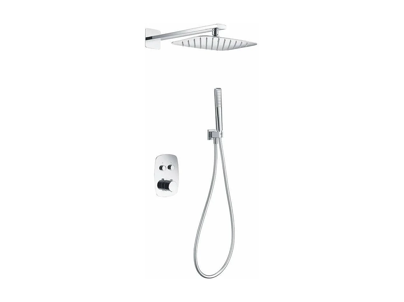 Kit de douche thermostatique encastré HIDRA chromé