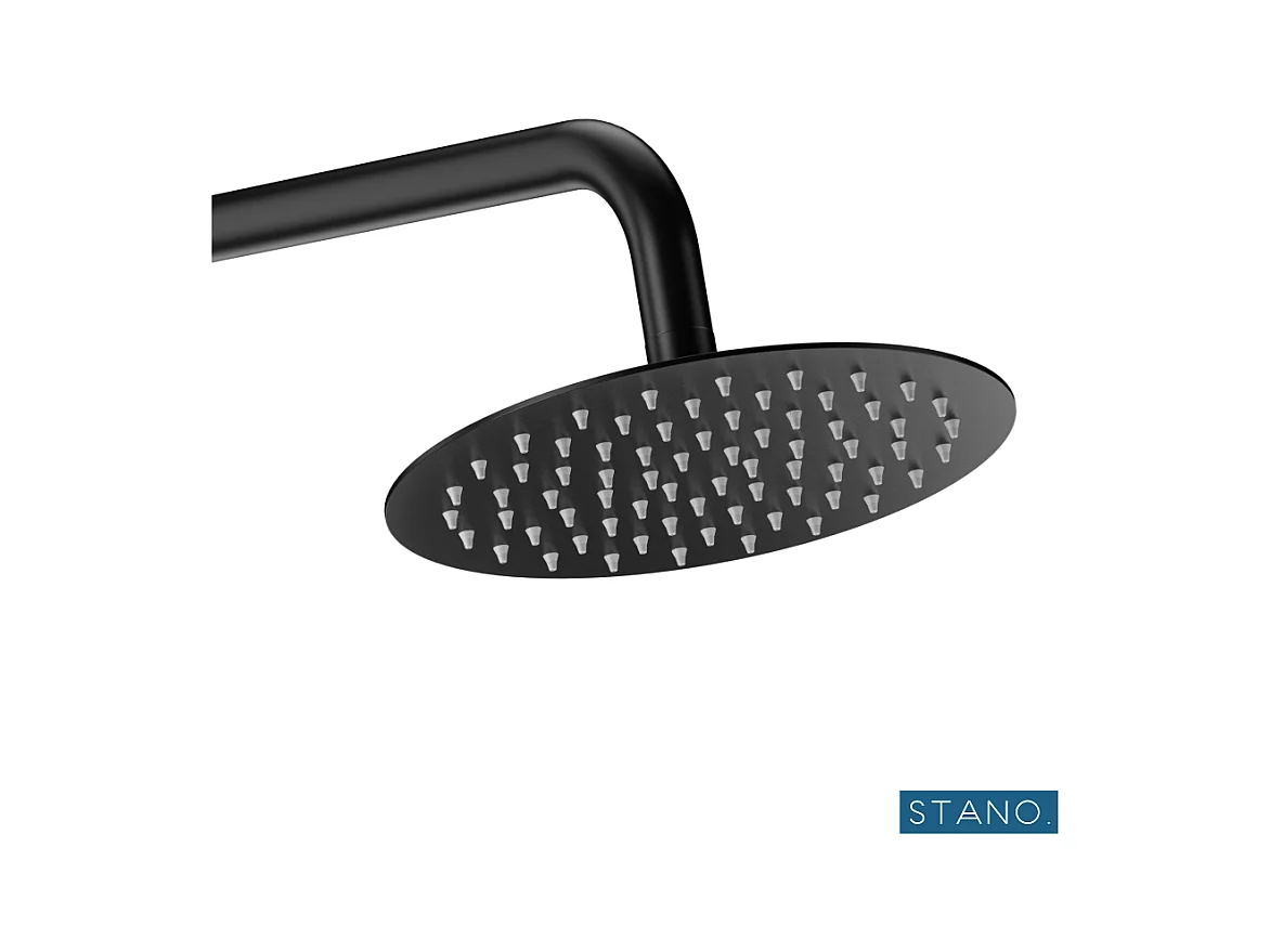 Columna de ducha termostática PONTI negro mate