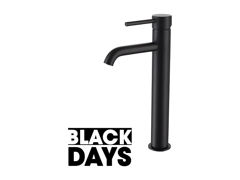 Robinet mitigeur lavabo réhaussé PICO noir mat