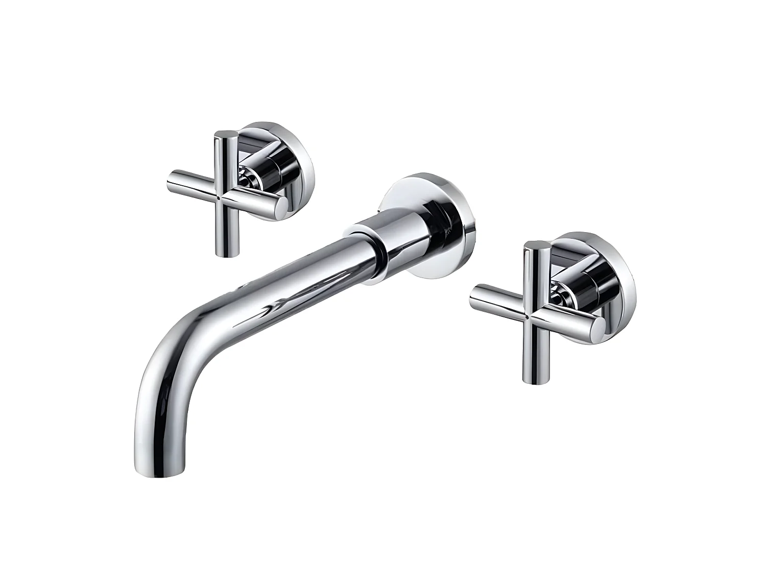 Grifo bimando lavabo empotrado CARBINI cromado