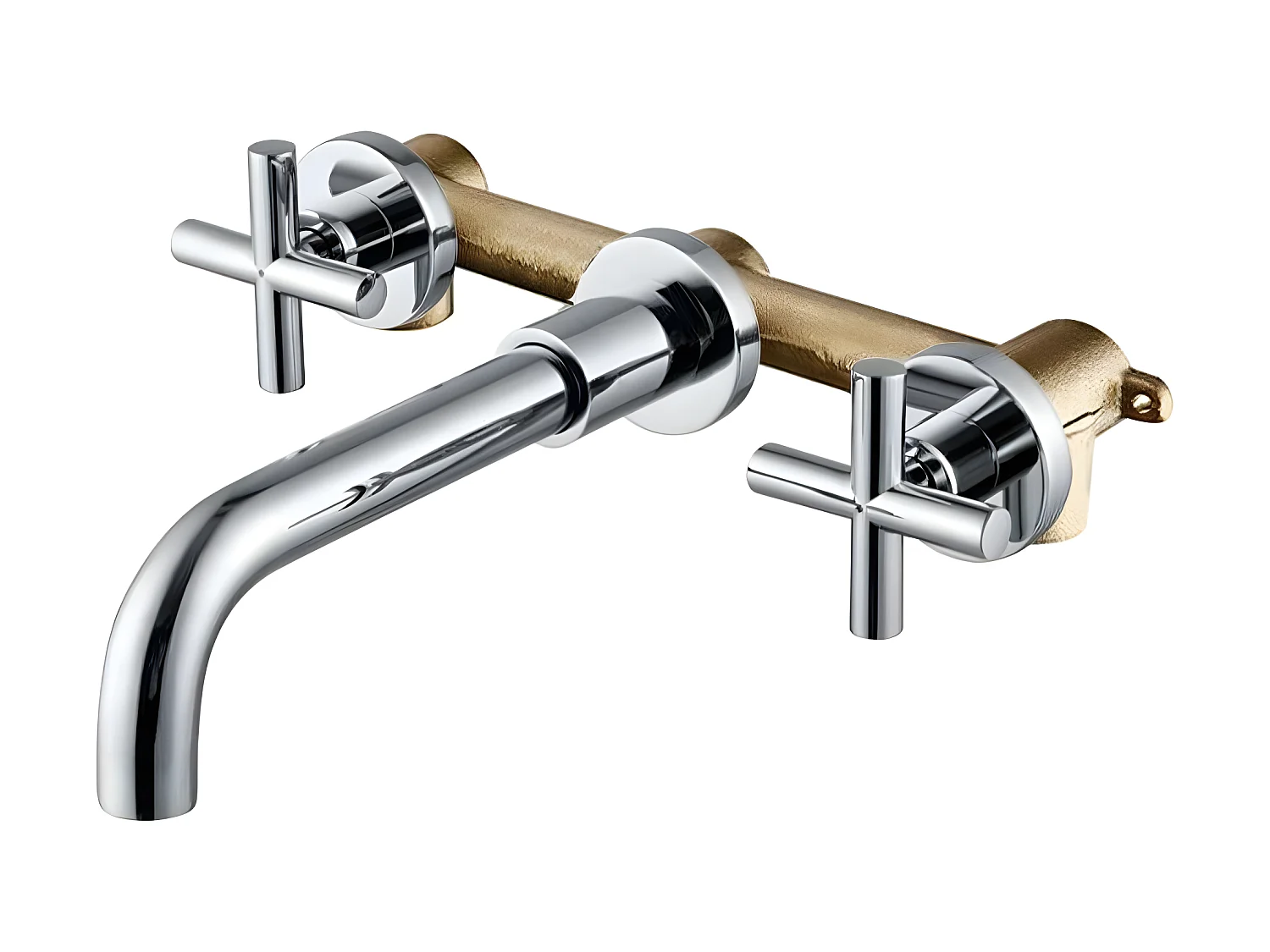 Grifo bimando lavabo empotrado CARBINI cromado