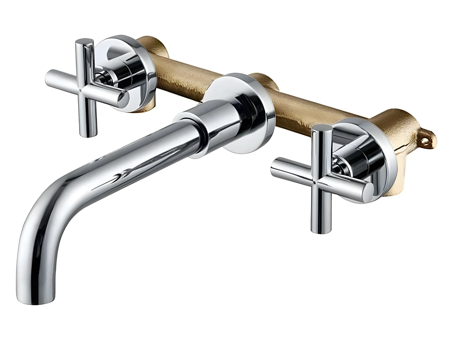 Mélangeur lavabo mural à encastrer REGINA chromé