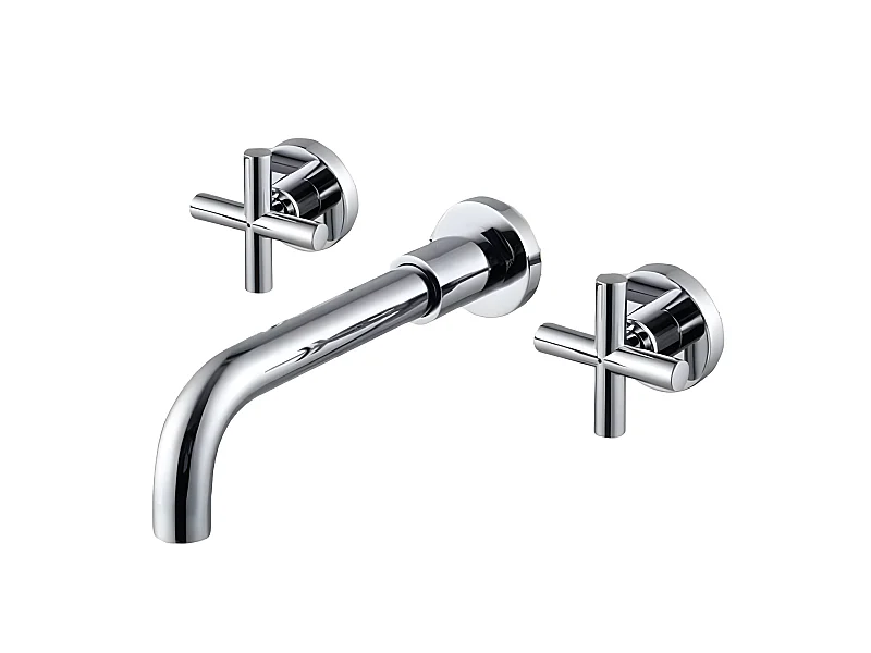 Grifo bimando lavabo empotrado CARBINI cromado