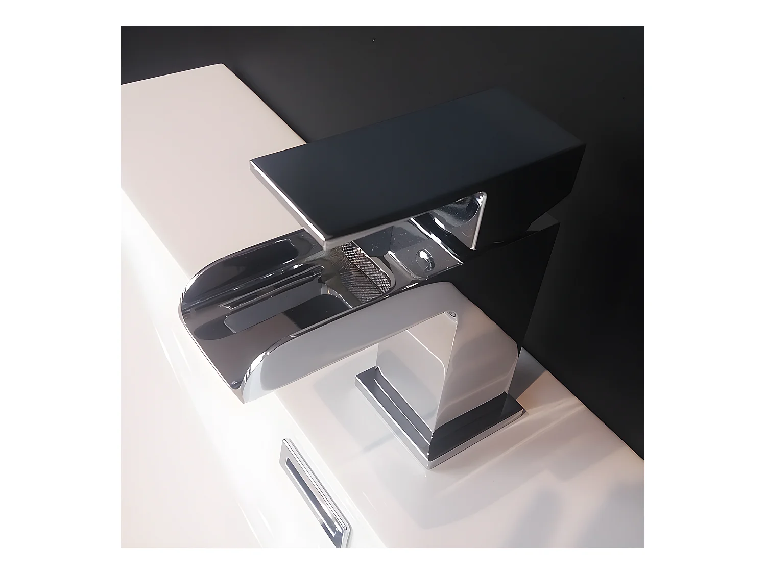 Grifo monomando para lavabo cascada TANO Cromado