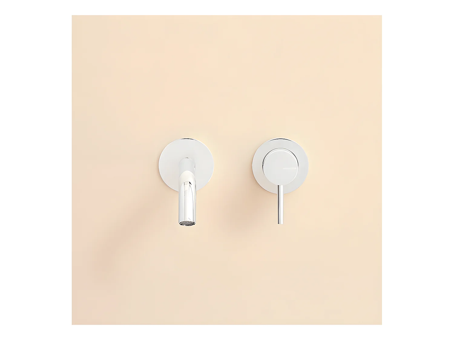 Robinet mitigeur mural LOOP 14 cm Chrome