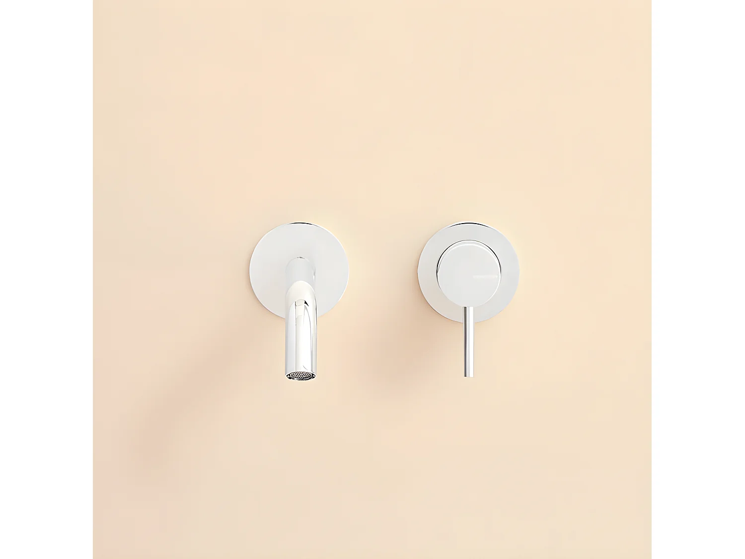 Robinet mitigeur mural LOOP 14 cm Chrome