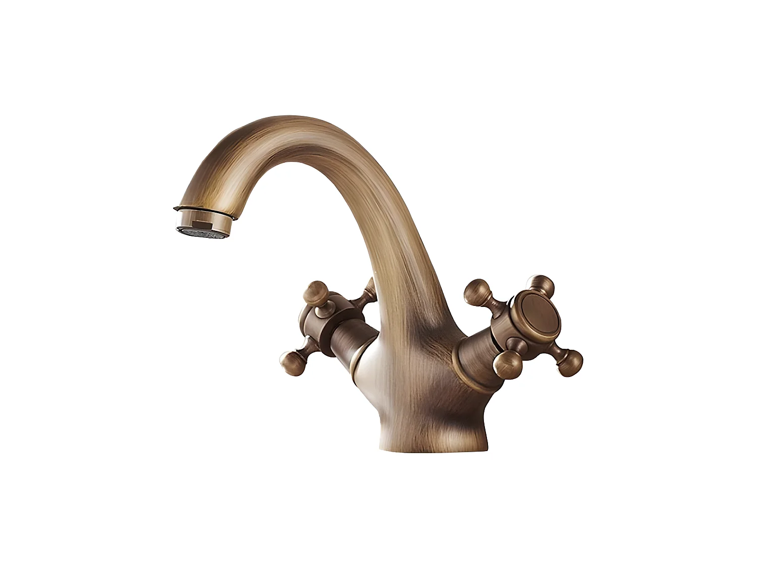 Mélangeur lavabo rétro AGNES or ancien