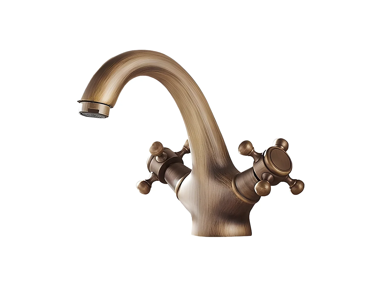 Mélangeur lavabo rétro AGNES or ancien