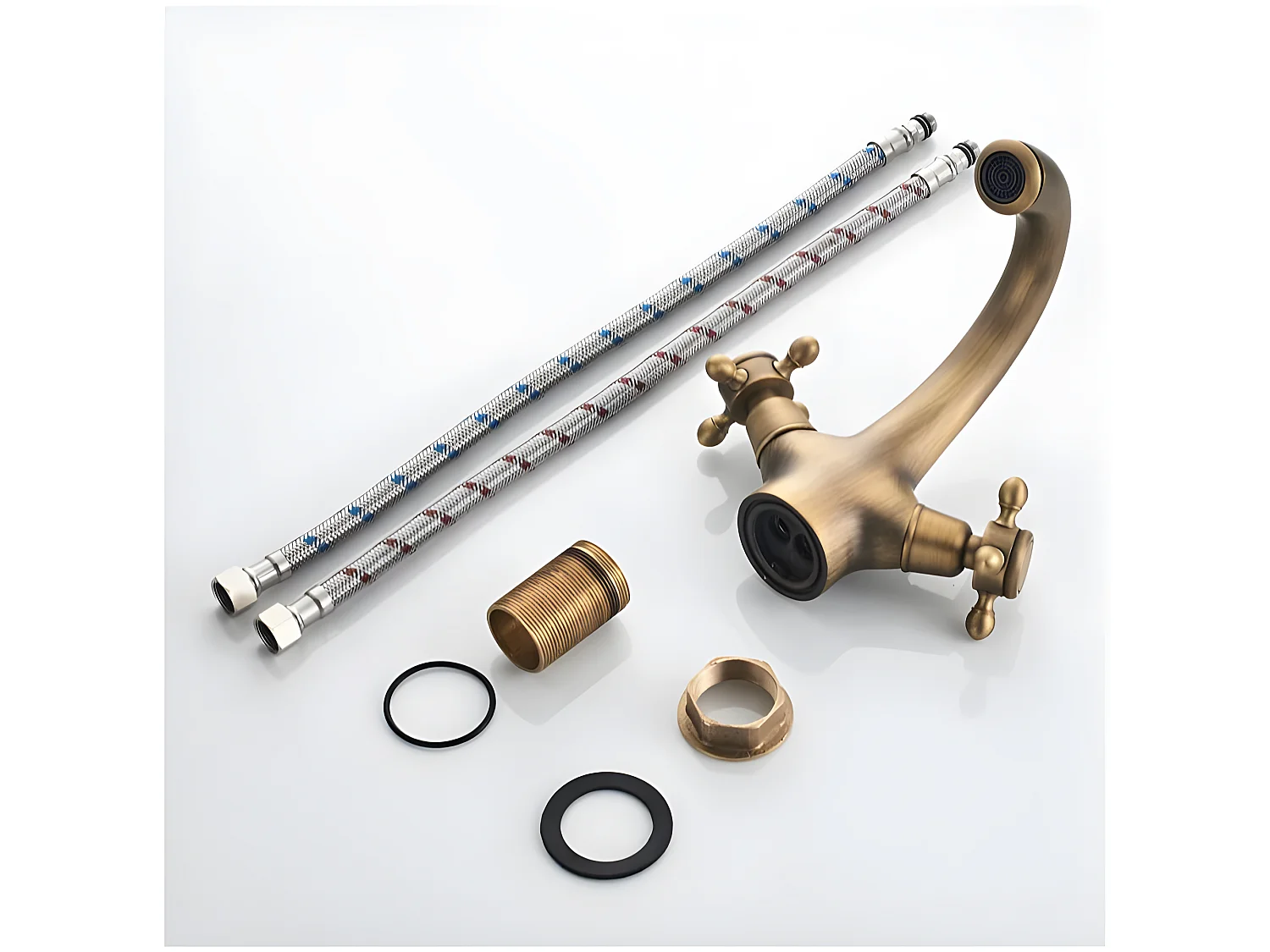 Mélangeur lavabo rétro AGNES or ancien