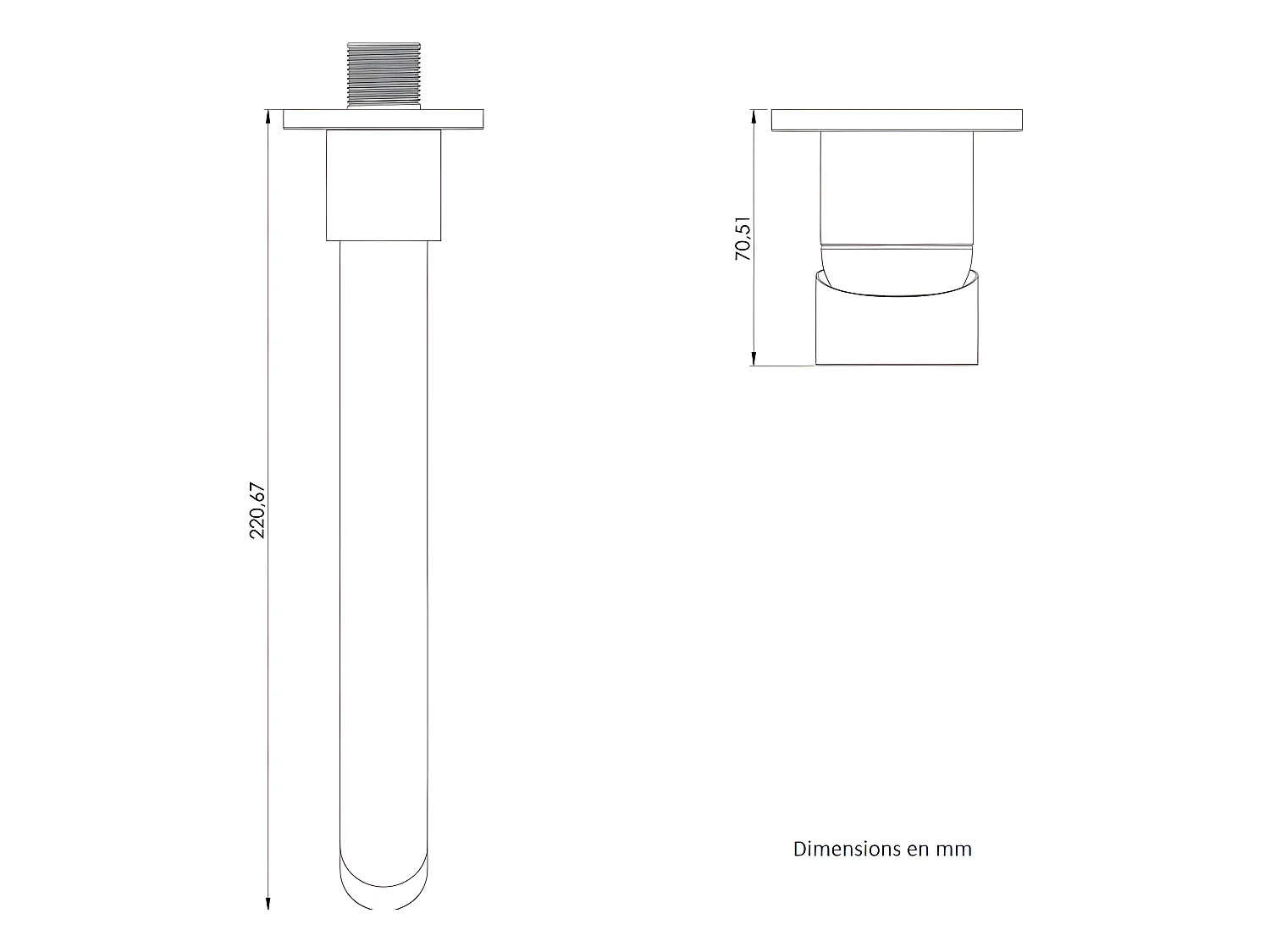 Grifo lavabo empotrado monomando BRAMPTON acero cepillado