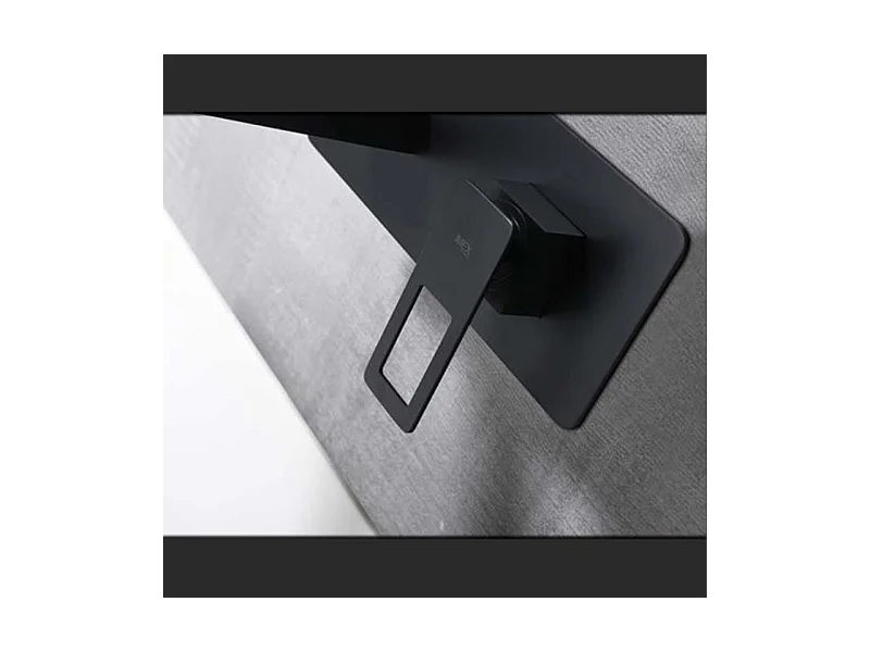 Robinet mitigeur mural encastré SUECIA noir mat