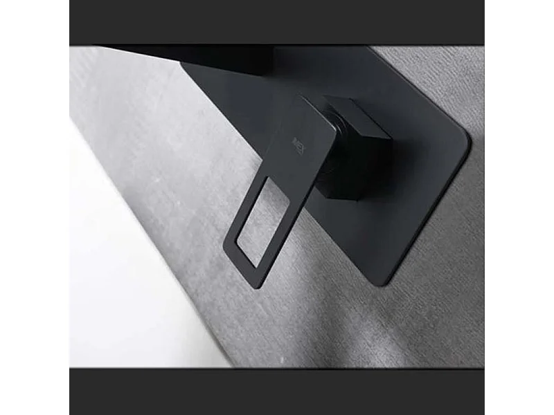 Robinet mitigeur mural encastré SUECIA noir mat