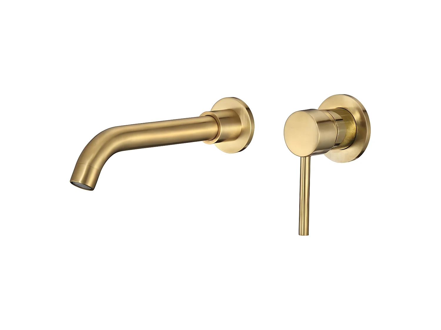 Grifo monomando lavabo empotrado BRAMPTON oro cepillado Dorado