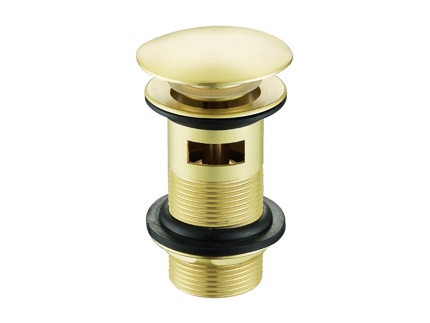 Grifo lavabo monomando PICO dorado con válvula de desagüe