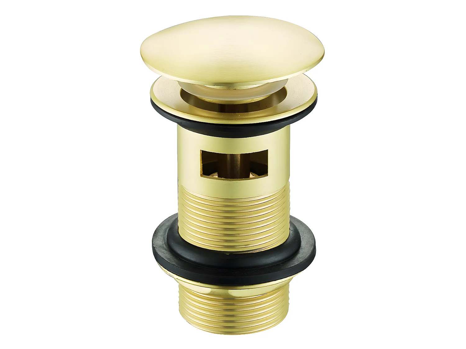 Grifo lavabo monomando PICO dorado con válvula de desagüe