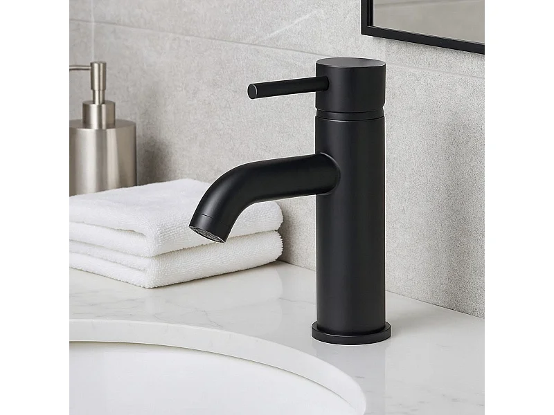 Robinet mitigeur lavabo PICO noir mat