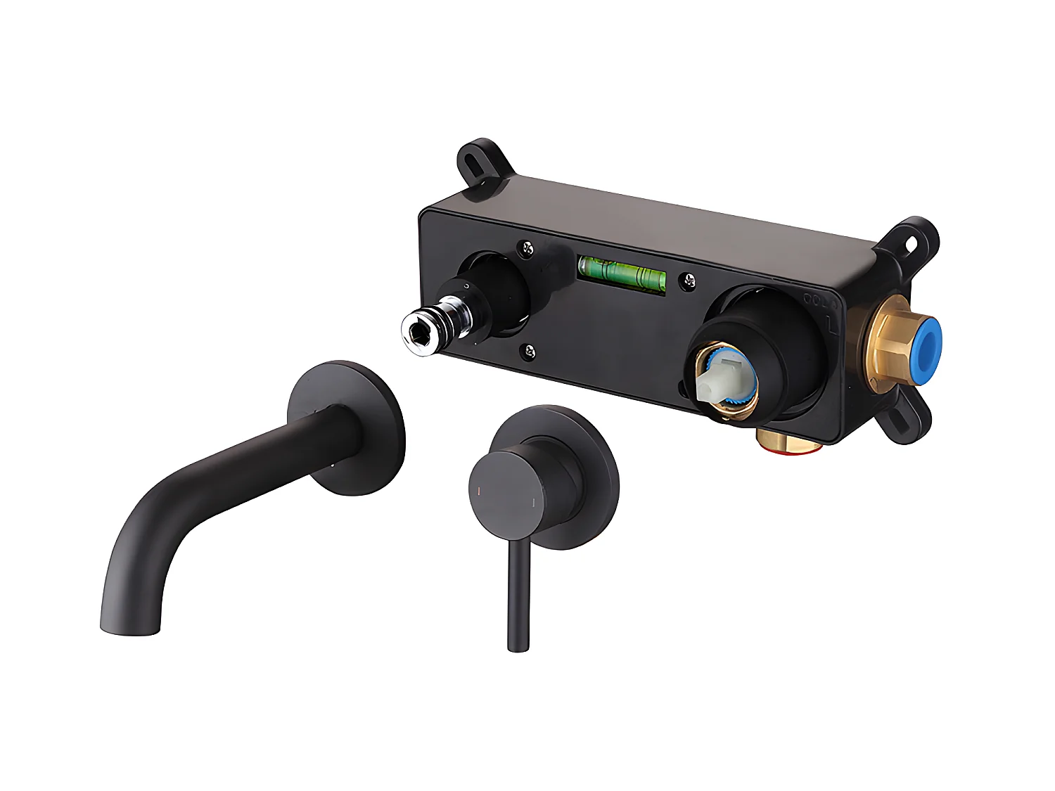 Einhebelmischer für die Wand PIZO mattschwarz