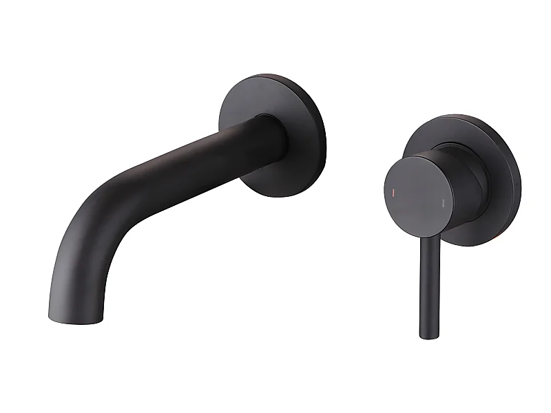Einhebelmischer für die Wand PIZO mattschwarz